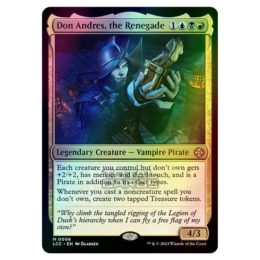 Magic The Gathering - The Lost Caverns of Ixalan - Commander - Don Andres, the Renegade - 0006 (Foil)