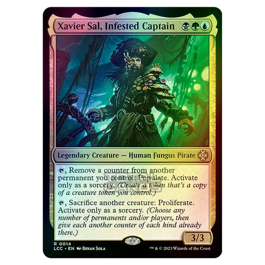 Magic The Gathering - The Lost Caverns of Ixalan - Commander - Xavier Sal, Infested Captain - 0014 (Foil)