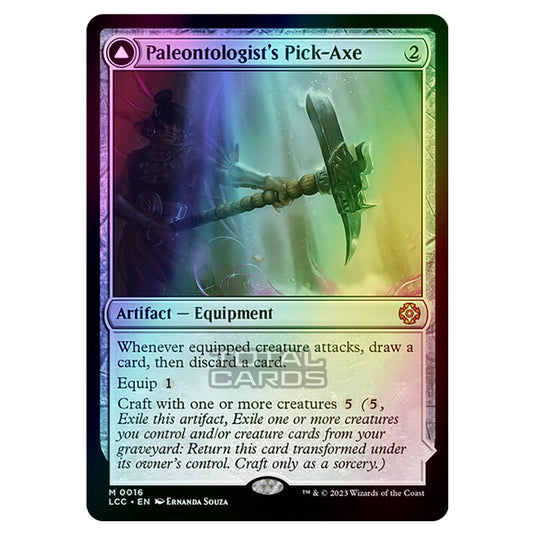 Magic The Gathering - The Lost Caverns of Ixalan - Commander - Paleontologist's Pick-Axe // Dinosaur Headdress - 0016 (Foil)