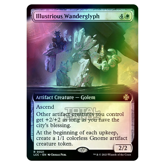 Magic The Gathering - The Lost Caverns of Ixalan - Commander - Illustrious Wanderglyph (Extended Art Card) - 0021 (Foil)