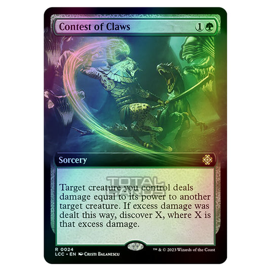 Magic The Gathering - The Lost Caverns of Ixalan - Commander - Contest of Claws (Extended Art Card) - 0024 (Foil)