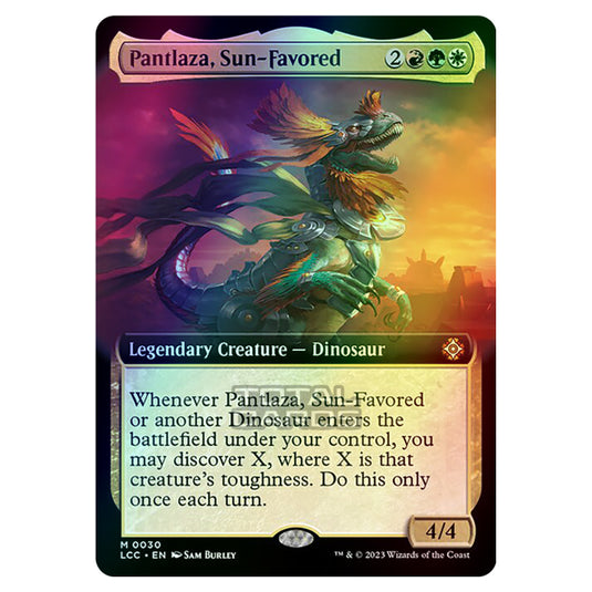 Magic The Gathering - The Lost Caverns of Ixalan - Commander - Pantlaza, Sun-Favored (Extended Art Card) - 0030 (Foil)