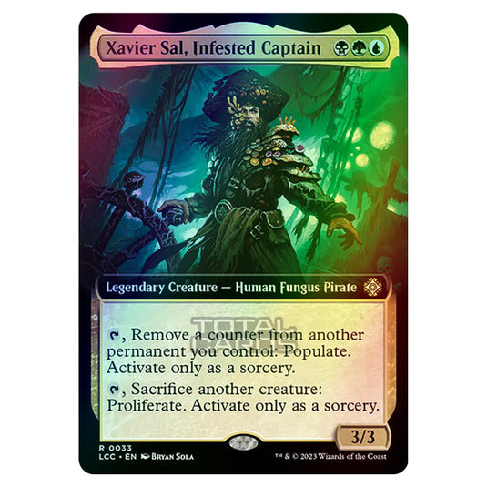 Magic The Gathering - The Lost Caverns of Ixalan - Commander - Xavier Sal, Infested Captain (Extended Art Card) - 0033 (Foil)