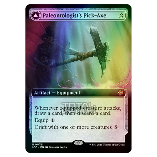 Magic The Gathering - The Lost Caverns of Ixalan - Commander - Paleontologist's Pick-Axe // Dinosaur Headdress (Extended Art Card) - 0036 (Foil)