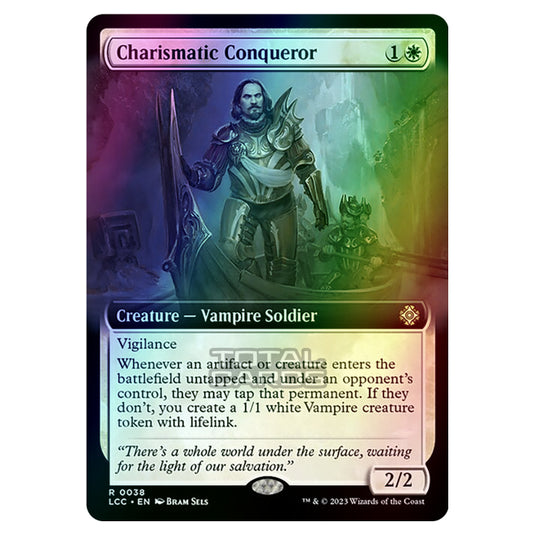 Magic The Gathering - The Lost Caverns of Ixalan - Commander - Charismatic Conqueror (Extended Art Card) - 0038 (Foil)