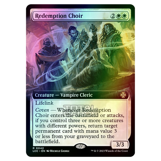 Magic The Gathering - The Lost Caverns of Ixalan - Commander - Redemption Choir (Extended Art Card) - 0042 (Foil)