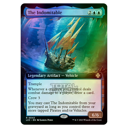 Magic The Gathering - The Lost Caverns of Ixalan - Commander - The Indomitable (Extended Art Card) - 0043 (Foil)