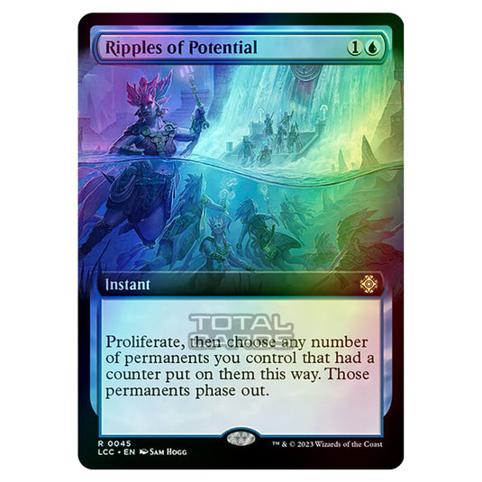 Magic The Gathering - The Lost Caverns of Ixalan - Commander - Ripples of Potential (Extended Art Card) - 0045 (Foil)