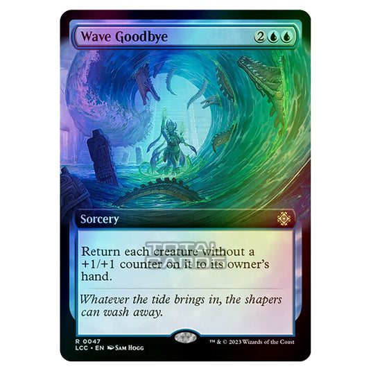 Magic The Gathering - The Lost Caverns of Ixalan - Commander - Wave Goodbye (Extended Art Card) - 0047 (Foil)