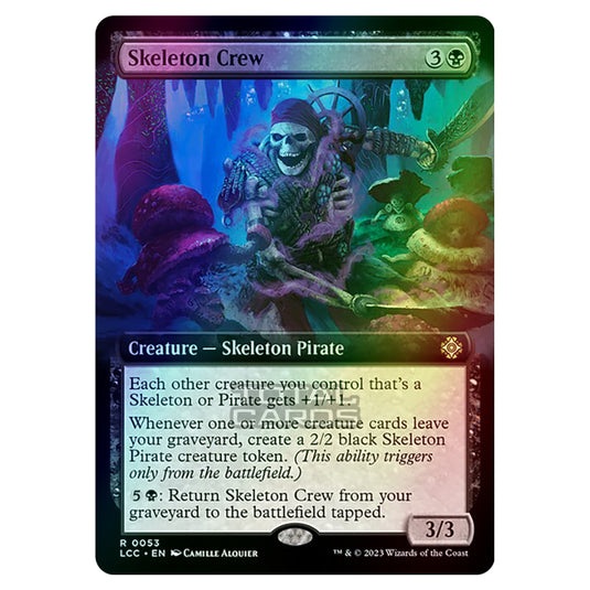 Magic The Gathering - The Lost Caverns of Ixalan - Commander - Skeleton Crew (Extended Art Card) - 0053 (Foil)