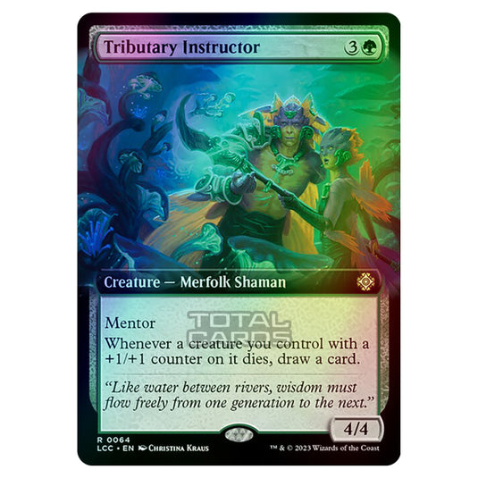 Magic The Gathering - The Lost Caverns of Ixalan - Commander - Tributary Instructor (Extended Art Card) - 0064 (Foil)