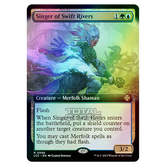 Magic The Gathering - The Lost Caverns of Ixalan - Commander - Singer of Swift Rivers (Extended Art Card) - 0066 (Foil)