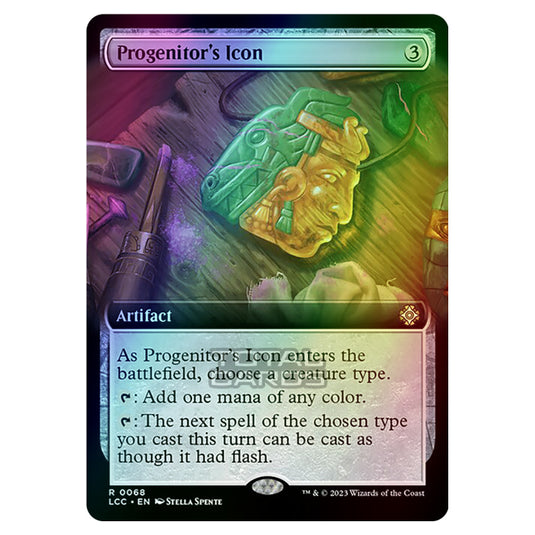 Magic The Gathering - The Lost Caverns of Ixalan - Commander - Progenitor's Icon (Extended Art Card) - 0068 (Foil)