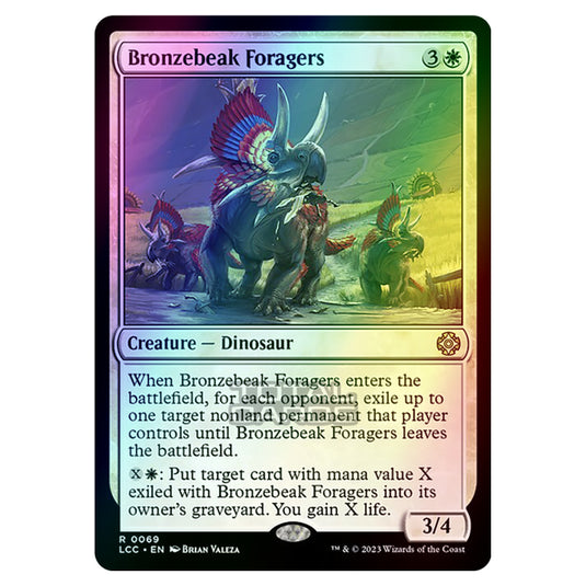 Magic The Gathering - The Lost Caverns of Ixalan - Commander - Bronzebeak Foragers - 0069 (Foil)