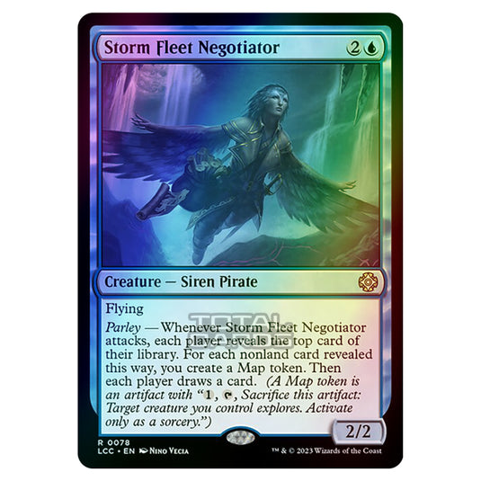 Magic The Gathering - The Lost Caverns of Ixalan - Commander - Storm Fleet Negotiator - 0078 (Foil)