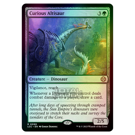 Magic The Gathering - The Lost Caverns of Ixalan - Commander - Curious Altisaur - 0090 (Foil)