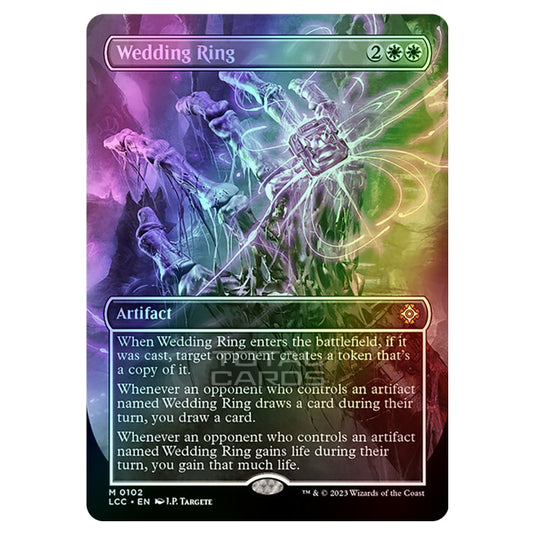 Magic The Gathering - The Lost Caverns of Ixalan - Commander - Wedding Ring (Borderless Box Topper Card) - 0102 (Foil)