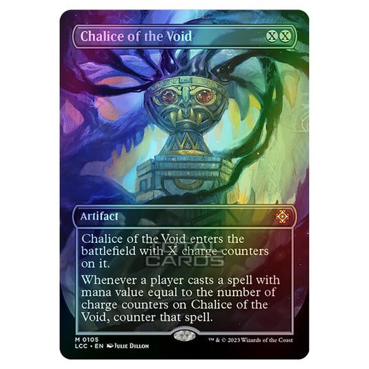 Magic The Gathering - The Lost Caverns of Ixalan - Commander - Chalice of the Void (Borderless Box Topper Card) - 0105 (Foil)