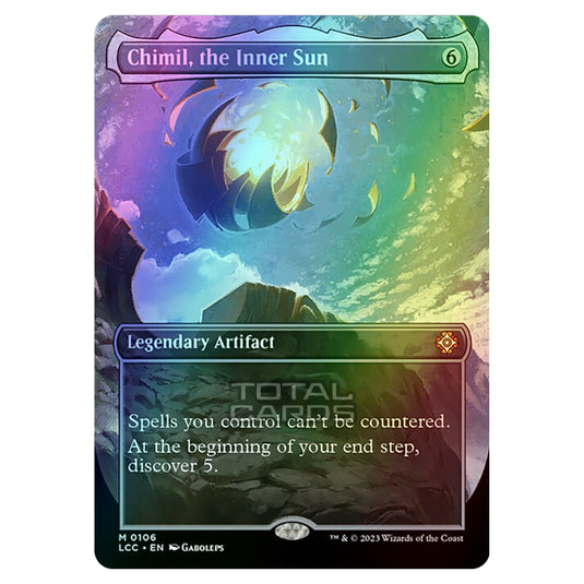 Magic The Gathering - The Lost Caverns of Ixalan - Commander - Chimil, the Inner Sun (Borderless Box Topper Card) - 0106 (Foil)