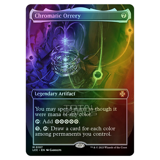 Magic The Gathering - The Lost Caverns of Ixalan - Commander - Chromatic Orrery (Borderless Box Topper Card) - 0107 (Foil)