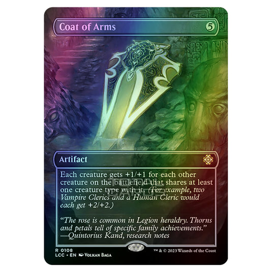 Magic The Gathering - The Lost Caverns of Ixalan - Commander - Coat of Arms (Borderless Box Topper Card) - 0108 (Foil)