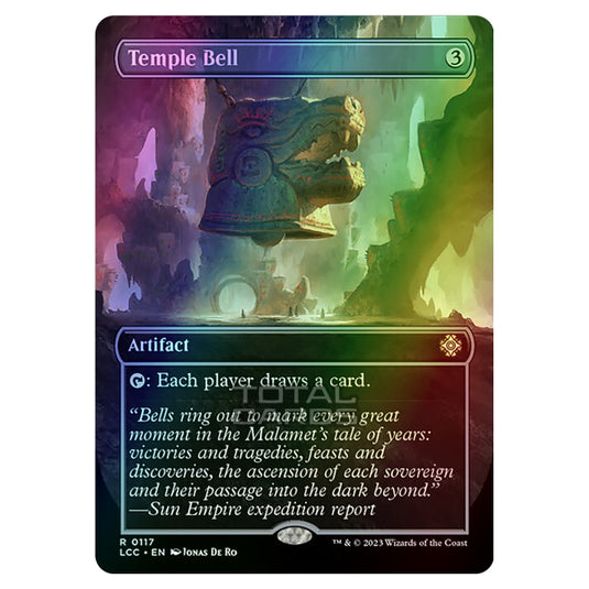 Magic The Gathering - The Lost Caverns of Ixalan - Commander - Temple Bell (Borderless Box Topper Card) - 0117 (Foil)