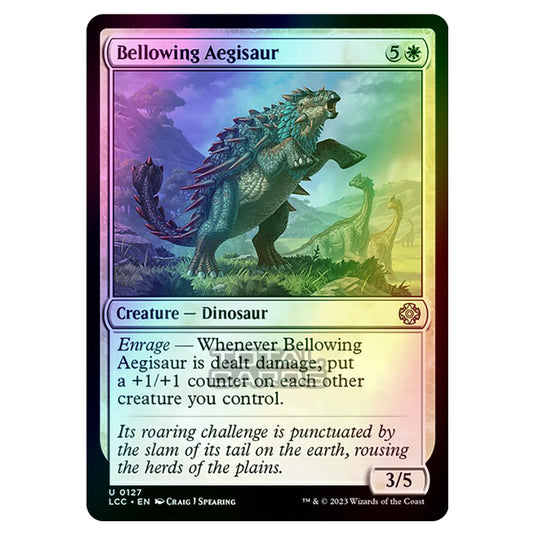 Magic The Gathering - The Lost Caverns of Ixalan - Commander - Bellowing Aegisaur - 0127 (Foil)