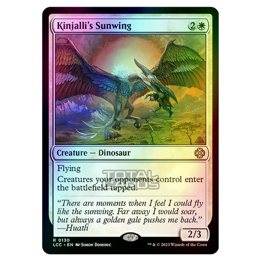 Magic The Gathering - The Lost Caverns of Ixalan - Commander - Kinjalli's Sunwing - 0130 (Foil)