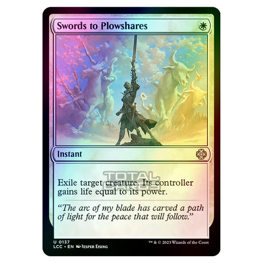 Magic The Gathering - The Lost Caverns of Ixalan - Commander - Swords to Plowshares - 0137 (Foil)