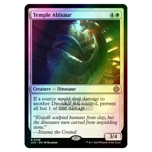 Magic The Gathering - The Lost Caverns of Ixalan - Commander - Temple Altisaur - 0138 (Foil)