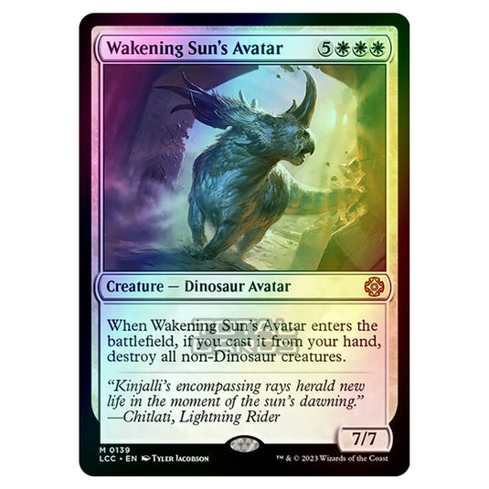 Magic The Gathering - The Lost Caverns of Ixalan - Commander - Wakening Sun's Avatar - 0139 (Foil)