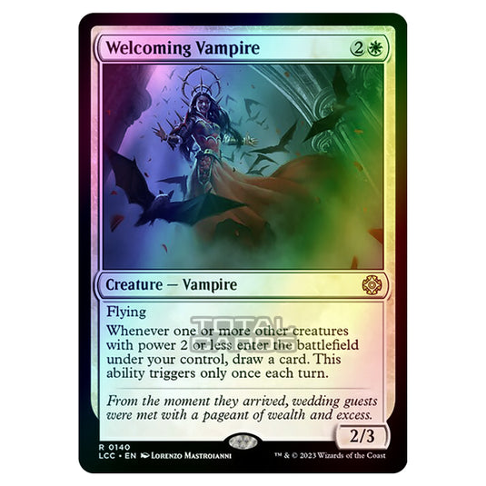 Magic The Gathering - The Lost Caverns of Ixalan - Commander - Welcoming Vampire - 0140 (Foil)