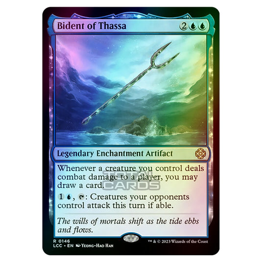 Magic The Gathering - The Lost Caverns of Ixalan - Commander - Bident of Thassa - 0146 (Foil)