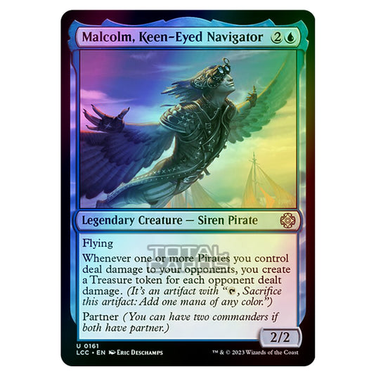 Magic The Gathering - The Lost Caverns of Ixalan - Commander - Malcolm, Keen-Eyed Navigator - 0161 (Foil)