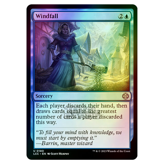 Magic The Gathering - The Lost Caverns of Ixalan - Commander - Windfall - 0180 (Foil)