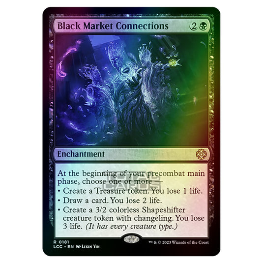 Magic The Gathering - The Lost Caverns of Ixalan - Commander - Black Market Connections - 0181 (Foil)