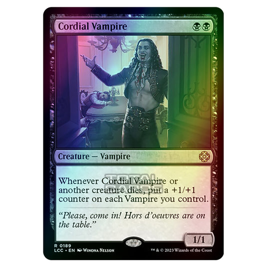 Magic The Gathering - The Lost Caverns of Ixalan - Commander - Cordial Vampire - 0189 (Foil)