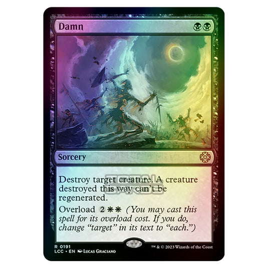 Magic The Gathering - The Lost Caverns of Ixalan - Commander - Damn - 0191 (Foil)