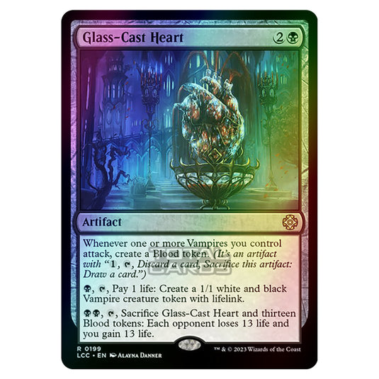 Magic The Gathering - The Lost Caverns of Ixalan - Commander - Glass-Cast Heart - 0199 (Foil)