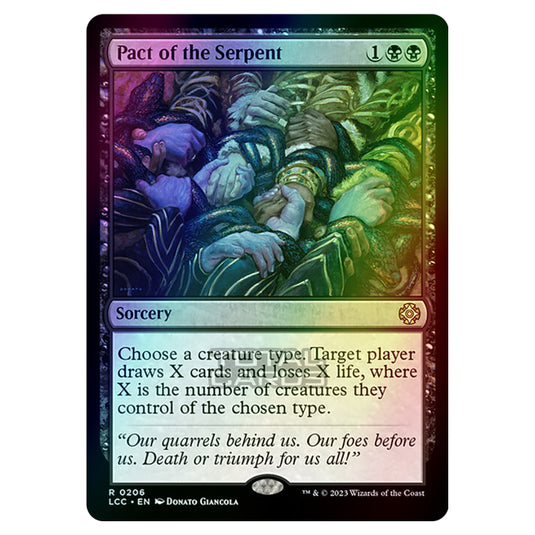 Magic The Gathering - The Lost Caverns of Ixalan - Commander - Pact of the Serpent - 0206 (Foil)