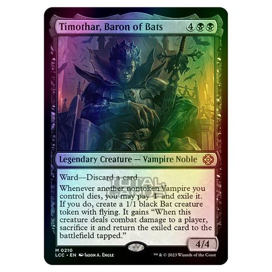 Magic The Gathering - The Lost Caverns of Ixalan - Commander - Timothar, Baron of Bats - 0210 (Foil)