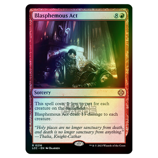 Magic The Gathering - The Lost Caverns of Ixalan - Commander - Blasphemous Act - 0216 (Foil)