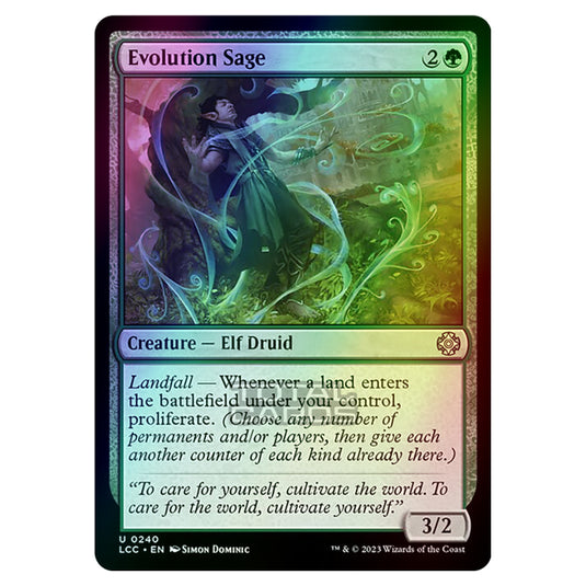 Magic The Gathering - The Lost Caverns of Ixalan - Commander - Evolution Sage - 0240 (Foil)