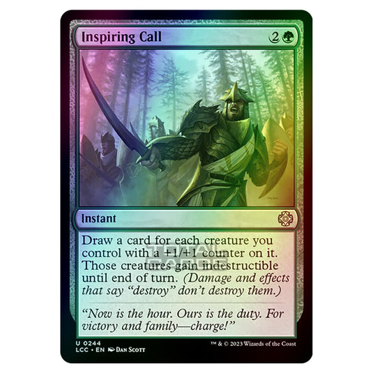 Magic The Gathering - The Lost Caverns of Ixalan - Commander - Inspiring Call - 0244 (Foil)