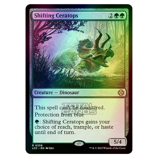 Magic The Gathering - The Lost Caverns of Ixalan - Commander - Shifting Ceratops - 0258 (Foil)