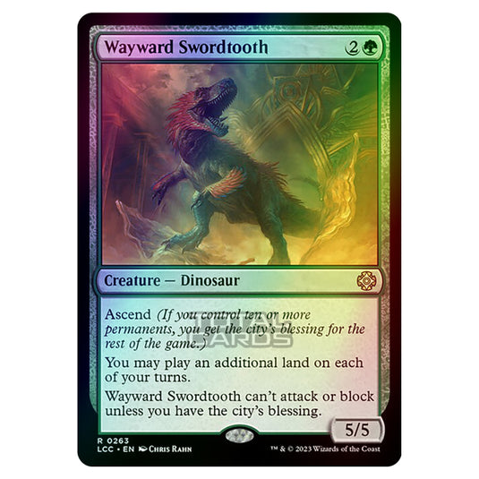 Magic The Gathering - The Lost Caverns of Ixalan - Commander - Wayward Swordtooth - 0263 (Foil)