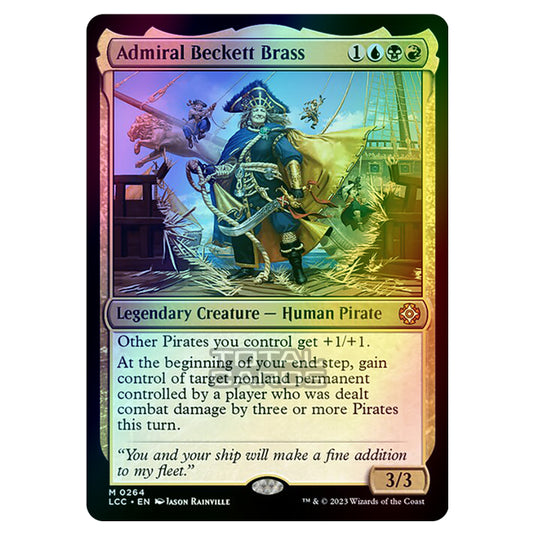 Magic The Gathering - The Lost Caverns of Ixalan - Commander - Admiral Beckett Brass - 0264 (Foil)