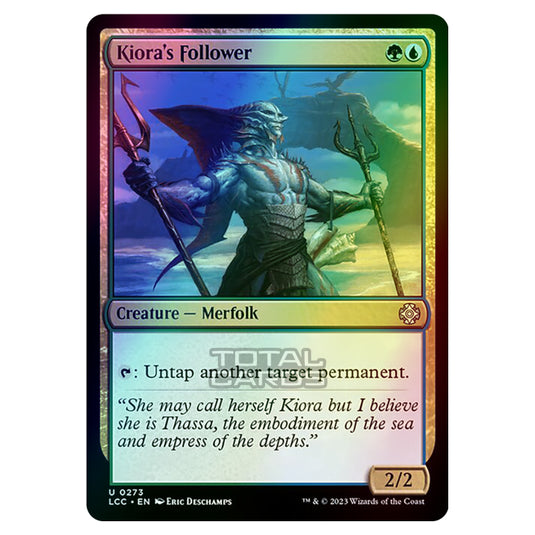 Magic The Gathering - The Lost Caverns of Ixalan - Commander - Kiora's Follower - 0273 (Foil)