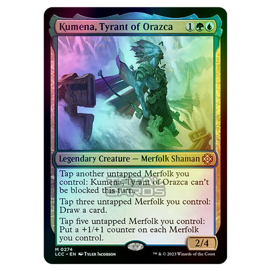 Magic The Gathering - The Lost Caverns of Ixalan - Commander - Kumena, Tyrant of Orazca - 0274 (Foil)