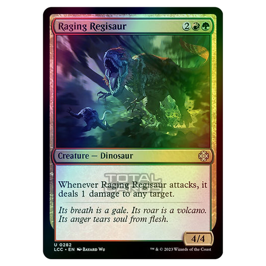 Magic The Gathering - The Lost Caverns of Ixalan - Commander - Raging Regisaur - 0282 (Foil)